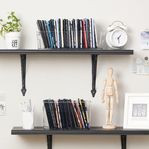 Plastic Clear Phone Case Organizer, Storage Holder Box with Handle Multifunctional Phone Case Storage, Electronics Organizer for Desk, Cabinet, Sh...