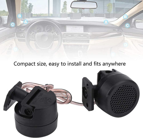 Health Gear 2pcs 500w Tweeters Auto, Car Speakers, Very Loud Tweeter for Car Audio with 4 Screws for All Car Audio Systems with 12v Dc Power Suppl...