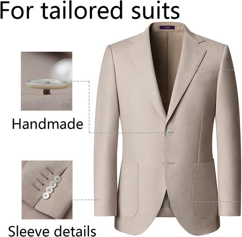 White Genuine Mother of Pearl Buttons Set, 30 Pieces 20mm 15mm Real White MOP Buttons for Blazer and Suit Jacket Coat Uniforms Sewing DIY Crafts...