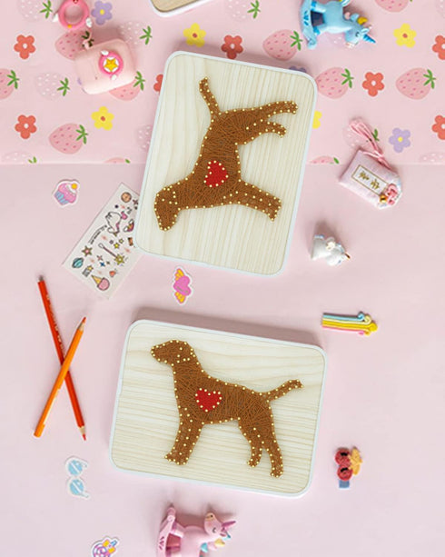 BAZIMA DIY String Art Kit for Beginner, DIY Dog Craft Kit,Unique Gift,Craft Kit for Holidays...
