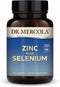 Dr. Mercola Zinc Plus Selenium - Mineral Blend Supplement - for Immune, Brain & Respiratory Support - Contains Zinc Glycinate Chelate & Copper - G...