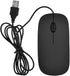 Mini Wired Keyboard and Mouse Set Compact Size, Light Weight, Ultra-Thin Design USB Keyboard Optical Mouse Combo for PC Laptop(Black)...