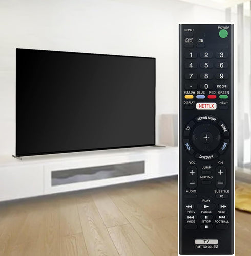 RMT-TX100U Replace Remote fit for All Sony LCD LED HDTV Smart Bravia TV KDL-50W800C KDL-55W800C KDL-65W850C KDL-75W850C XBR-43X830C XBR-49X830C XB...