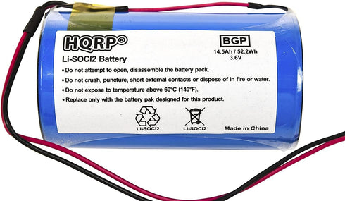 HQRP 3.6V Lithium Thionyl Chloride D-Size Battery Compatible with DSC ER34615M-T1 WT4911 WT4911B WT8911 ALEXOR Wireless Outdoor Siren WT4911BATT A...