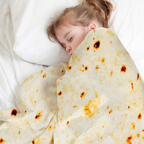 Kids Tortilla Blanket 1 2 3 4 5 Year Old Boy Birthday Gift, 49 Inch Burritos Kids Blanket Funny Kindergarten Graduation Gifts for Boys, Taco Food ...