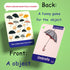 104 Kids & Toddler Flash Cards - 208 Sides - Learn Objects & Play Games Flashcards - Food Animal Toddler Learning Educational Toys Flash Cards 2 3...