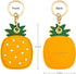 2 Pack 3in1 Cartoon Protective Case for Airtag Cover Samsung Galaxy SmartTag Cases Tile Keychain (1 Avocado & 1 Pineapple)...
