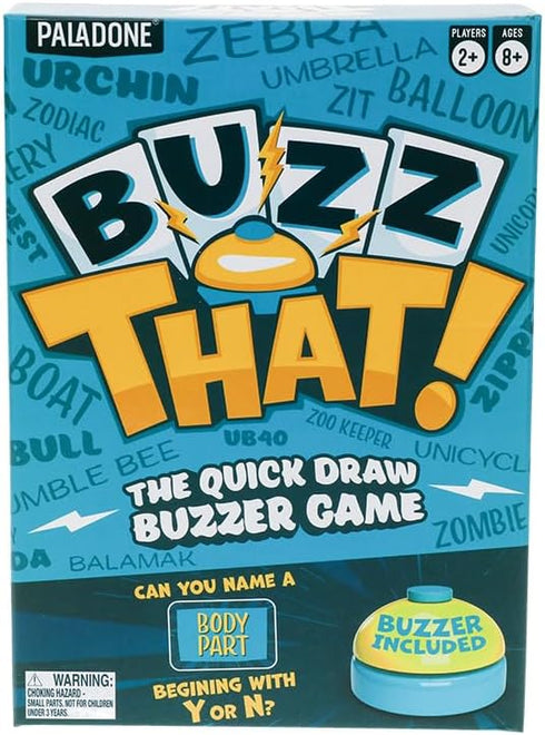 Paladone Buzz That, Fast-Paced Word Game for 2+ Players, Comes with Fun Gameshow Buzzer...