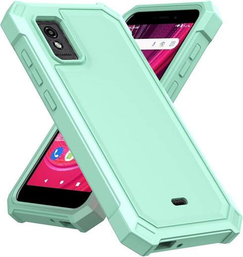 Ailiber Case for Blu Studio Mini 2023, with Screen Protector, Dual Layer Protection, Shockproof Corners TPU Bumper, Rugged Silicone Cell Phone Cas...