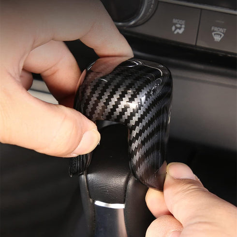 Interior Trims Red Carbon Fiber Print Gear Shift Knob Cover Accessories for Honda Accord CR-V 2023 HR-V 2023 Civic 2022 2023 (Carbon Fiber)...