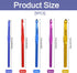 5 Pcs Crochet Hook Set 6.5m(K)/8mm(L)/9mm(M)/10mm(N)/12mm(O) Large Size Ergonomic Handle Aluminum Knitting Needles Craft Weave Yarn Set Colorful A...