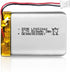 EEMB 3.7V Lithium ion Battery 820mAh 653042 Rechargeable 3.7 Volt Lipo Battery Pack with Wire JST Connector for Speaker and Dashcam- Confirm Size ...