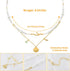 Layered Gold Shell Pendant Pearl Choker Necklace for Women with Coral and Dangle Starfish Conch Charm Necklace Adjustable 14K Gold Plated Link Cha...