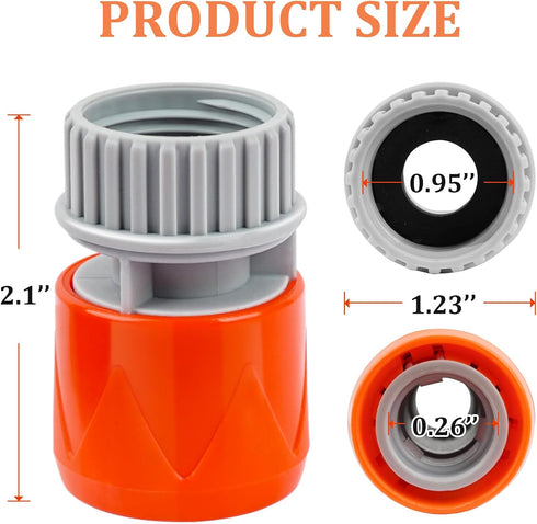 2 Pieces Plastic Garden Hose Connector, Quick Coupler 3/4"GHT Female for Pool Vacuum Jet Underwater Cleaner & Pool Leaf Vacuum...