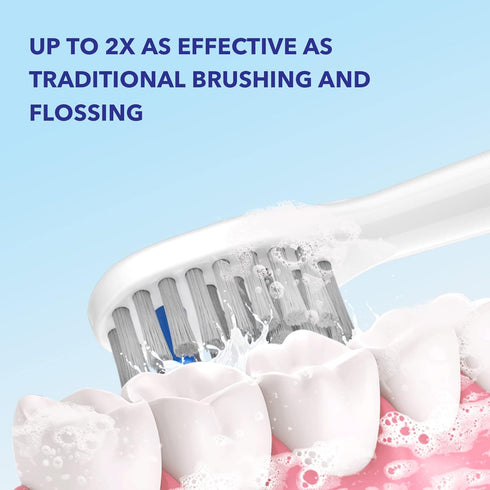 Flossing Toothbrush Heads Replacement, 6 Count, Compatible for Waterpik Sonic Fusion/2.0 Brush and Flosser Combo… (Compact Size, Black)...