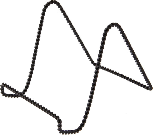 Bard's Twisted Black Wire Easel Stand, 6" H x 5.5" W x 8" D...