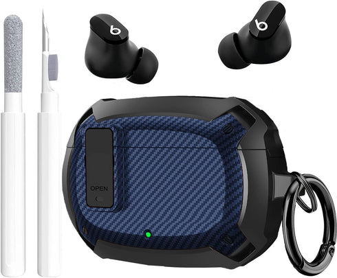 Beats Studio Bud/Studio Buds Plus Case Cover 2021/2023 Men Lock Clip with Cleaning Kit, GARTOO Beat Studio Buds Plus Protective Case with Cleaning...