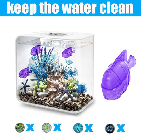 12PCS Universal Humidifier Cleaner Fish,Demineralization Cleaning Ball for Most Humidifier & Fish Tank, Purifies Water, Eliminates White Dust and ...