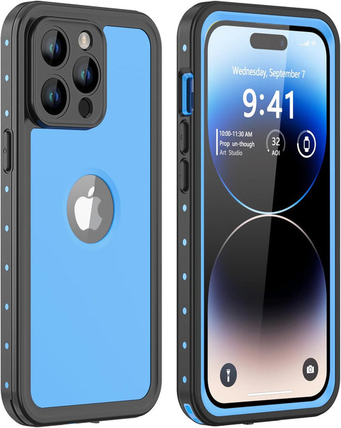 Design for iPhone 14 Pro Max Waterproof Case, Shockproof Dustproof Phone Case for iPhone 14 Pro Max with Screen Protector, Full Body Protective Co...
