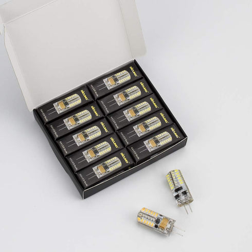 DiCUNO G4 LED Bulb, JC Bi-Pin Base Light Bulbs 3W, 12V AC/DC, Equivalent to 20W-25W T3 Halogen Replacement, Daylight White 6000K, Non-dimmable, fo...
