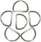 Ewparts 2.5 inch Metal D Rings Welded D-Rings Heavy Duty 6mm Thickness 6 Pack Outer Width 2.5 inch D Ring Inner Width 2 inch Metal D Ring for Craf...