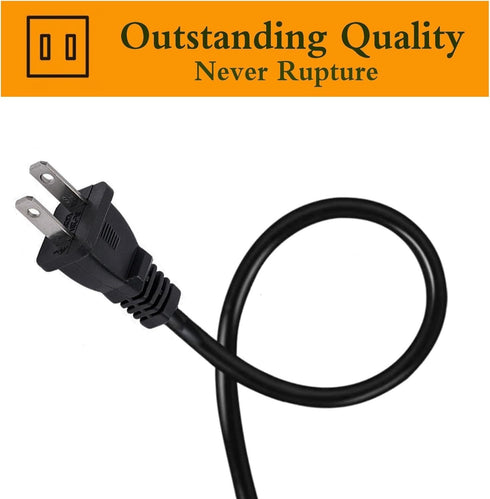 TV Power Cable Cord for Samsung 24" 32" 40" 43" 48" 49" 50" 55" 60" 65" 75" Inch LCD HD Smart 4K Curved TV UN55RU8000FXZA UN65RU7100FXZA UN43NU690...
