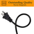 TV Power Cable Cord for Samsung 24" 32" 40" 43" 48" 49" 50" 55" 60" 65" 75" Inch LCD HD Smart 4K Curved TV UN55RU8000FXZA UN65RU7100FXZA UN43NU690...