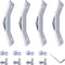 4Sets 1010 Aluminum Extrusion 135 Degree Bracket,4pcs 135 Degree Corner Brackets,with 8pcs Sliding T Nuts and Screws for 10 Series Extruded Alumin...