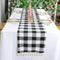 Partisout Buffalo Check Table Runner Checked Table Runner with Tassel Bluffalo Plaid Table Runners Washable Cotton Linen Table Cover Gingham Table...