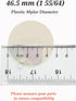 Plastic Circle Mylars for 1.5 inch Button Making (1 1/2") Pin Badges Round Buttons (Actual Size 1 55/64" - 46.5 mm) 0.03" Thick Transparent Film C...