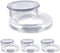 AIEX 2 Inch 4 Sets Patio Table Umbrella Hole Ring and Cap Set Silicone Transparent Including 4 Rings and 4 Stoppers...
