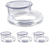 AIEX 2 Inch 4 Sets Patio Table Umbrella Hole Ring and Cap Set Silicone Transparent Including 4 Rings and 4 Stoppers...