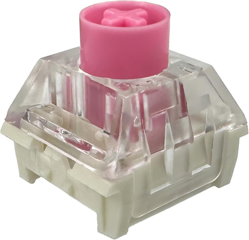 Silent Keyboard Switches,Kailh Box Silent Pink Switches for Mechanical Keyboard,3-pin 35gf Linear/Typing&Gaming/Waterproof Switches(Mute Pink,10Pc...