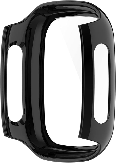 Smartwatch Full Coverage PC Protective Case Cover with Tempered Glass Screen Protector Compatible with Xplora X5 Play, Soft and Durable Watch Acce...