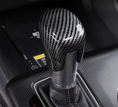 Car Accessories Compatible with Honda New CRV CR-V 2023 2024 Center Console Gear Shift Knob Cover Trims Cap Protector Sticker ABS(Carbon Fiber Sty...