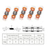 60Pcs AWG 8 Orange Solder Butt Connectors Heat Shrink,Solder Seal Wire Connectors for Automotive Marine Boat Trailer...