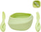 Toddler Utensils - Baby Essentials with Bowl, Fork, and Spoon | Baby-Led Weaning Supplies (BLW) for 12M+ Self-Feeding, Functional Silicone Dinnerw...