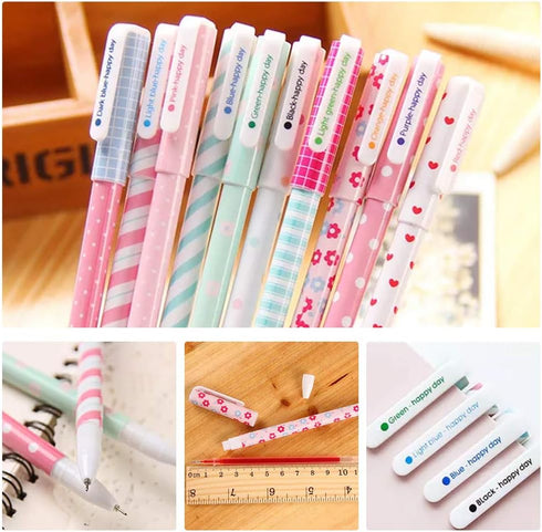 SITAKE 10 Pcs Cute Pens Kawaii Pens Fun Pens, 0.38mm colorful Writing Gel Ballpoint Pens, Korean Japanese Stationery School Supplies for Teen Girl...