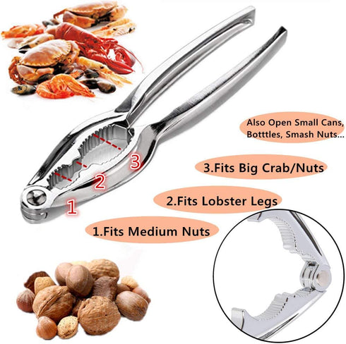 Seafood Crackers Tools Nutcrackers tools, Crab Nut Lobster Crackers Opener Shellfish Lobster Leg Sheller Kitchen Kits Pack of 9...