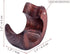 Dr Watson - Wooden Pipe Stand -SNAIL - For 1 Tobacco Pipe, Handmade from Solid Wood...