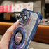 aowner for iPhone 13 Pro Max Glitter Case, Compatible with MagSafe, 120°Invisible Kickstand & Magnetic Ring Holder, Military Grade Shockproof Bump...