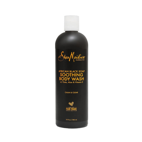 SheaMoisture Soothing Body Wash for Acne Treatment African Black Soap Paraben Free Body Wash ,13 Fl Oz (Pack of 1)...