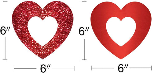 Valentine's Day Glitter Heart Swirl Hanging Decoration - Bridal Shower, Engagement, Anniversary,Wedding Party Decorations...