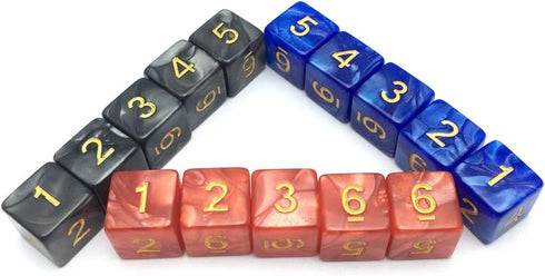 D6 Six Sides 16mm Two Color Dice for DND MTG PRG Wow Table Game (Color 1)...