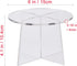 6 inches Mini Plant Stand Indoor, Acrylic Planter Stand for Indoor Plants, Desktop Round Plant Holder Shelf for Flower Pots Table Display Rack for...