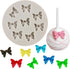 Mini Bow Silicone Fondant Molds Bowknot Fondant Chocolate Candy Molds For Cake Decorating Cupcake Topper Gum Paste Polymer Clay...