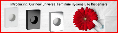 Feminine Hygienic Personal Sanitary Disposal Bag Dispenser, Midnight Black...