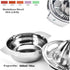 Citrus Lemon Orange Grapefruit Juicer Manual Squeezer 304 Stainless Steel Robust Hand Juicer Reamer Rotation Press with Strainer?10oz Bowl, 2 Pour...
