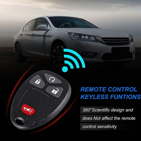 Key Fob Keyless Entry Remote: Keyless Control Clicker Compatible with Chevy SilveradoTraverse Equinox Avalanche GMC Sierra Pontiac Torrent Saturn ...