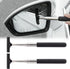 2 PCS Car Rearview Mirror Wiper Telescopic Auto Mirror Squeegee Cleaner 98cm Long Handle Car Cleaning Tool Mirror Glass Mist Cleaner (Black)...